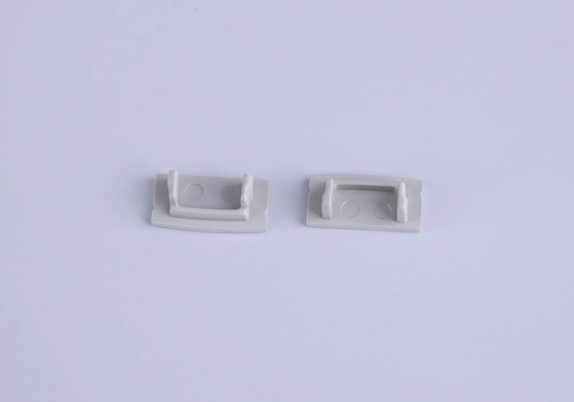 Tiras 17 x 8.5mm Grey Profile End Cap Without Hole (1pc) for M7383 M7389  Mantra Fusion Tiras LED Profile